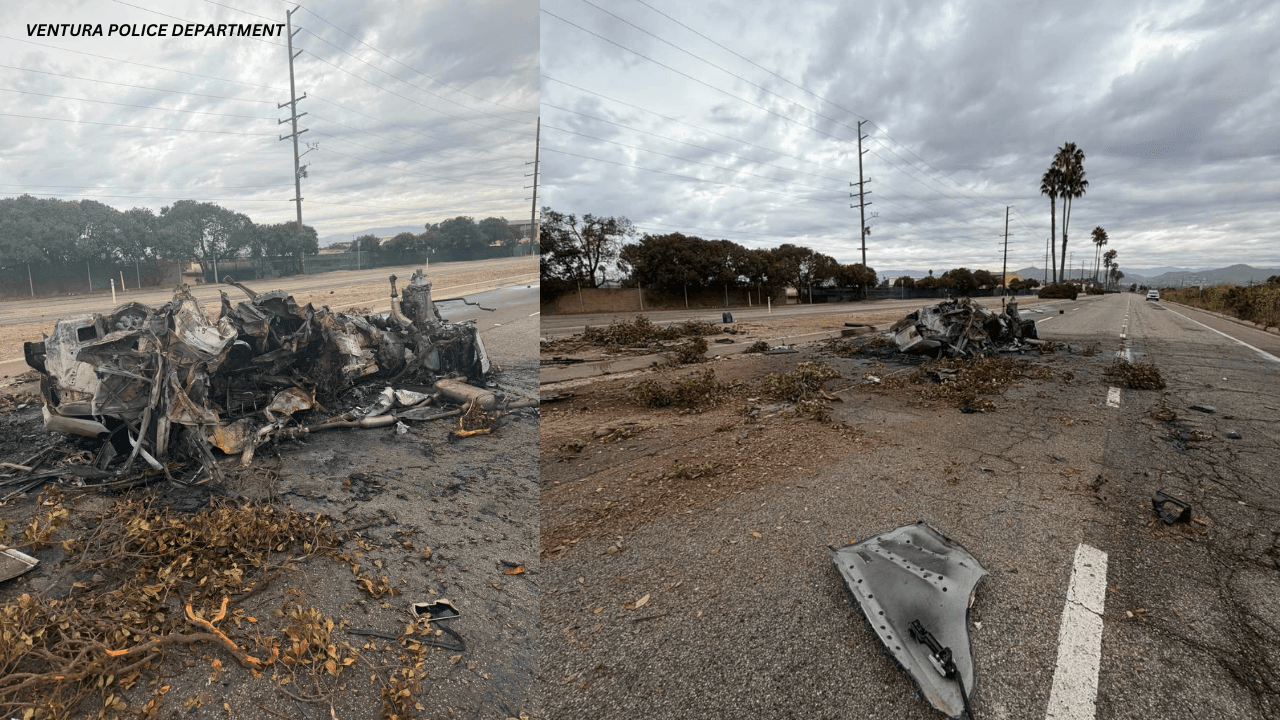 Oxnard Driver Killed After Vehicle Strikes Palm Trees and Bursts into Flames on Harbor Boulevard in Ventura